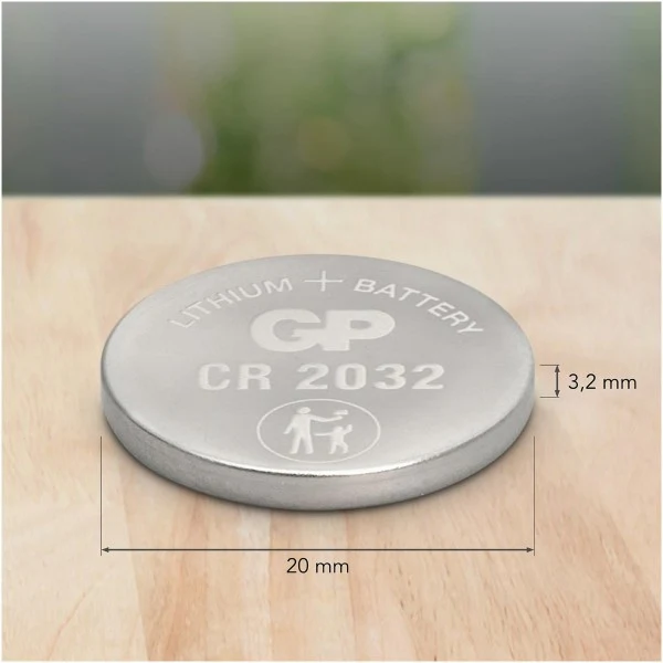 CR2032 GP Lithium Knopfzelle 3V 5 Stück