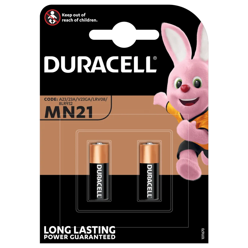 Duracell MN21 12V 23A Alkaline-Batterie 2er Blister