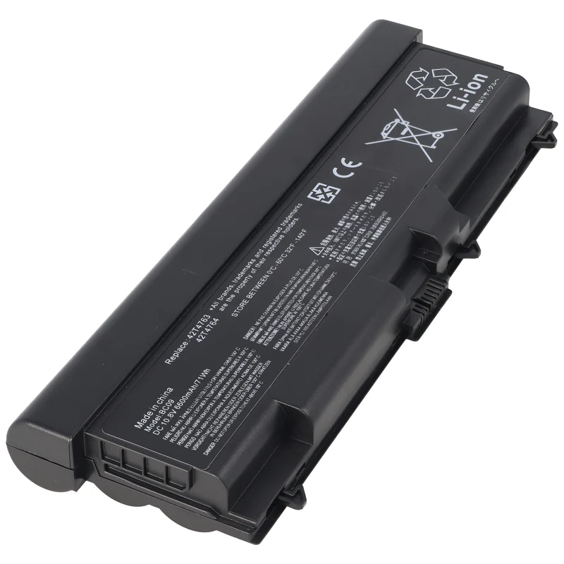 AccuCell ThinkPad T410, T510 Nachbau Akku mit 6600mAh, 11,1V, 73Wh, 218,8x76,3x21,7mm