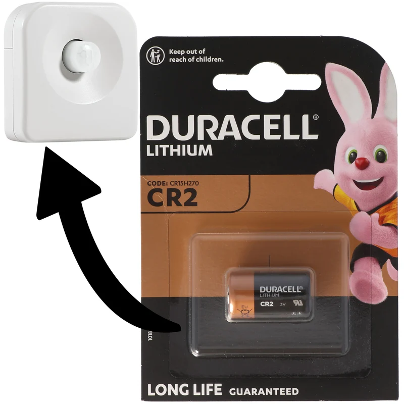 Batterie passend für Osram Lightify Motion Sensor Bewegungsmelder 1x Duracell CR2 Lithium Batterie