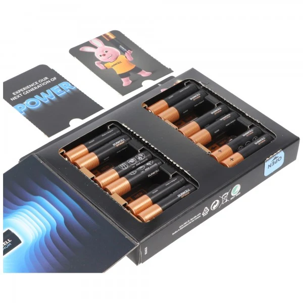 Duracell Optimum AAA Mignon Batterien, 1.5V LR03 MX2400, 12er-Pack
