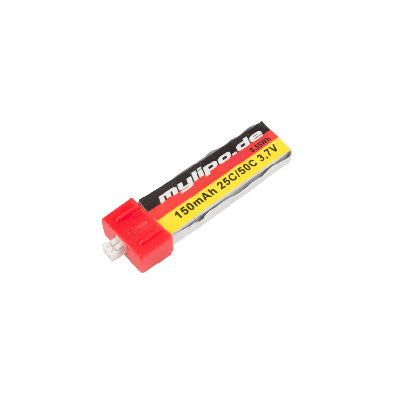 Mylipo Lipo Akku 150mAh 3,7V 25C/50CJST PH1.25 2 Pin Stecker