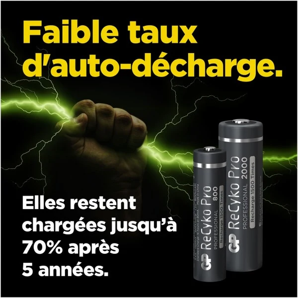 AA Akku GP NiMH 2000 mAh ReCyko Pro 1,2V 4 Stück