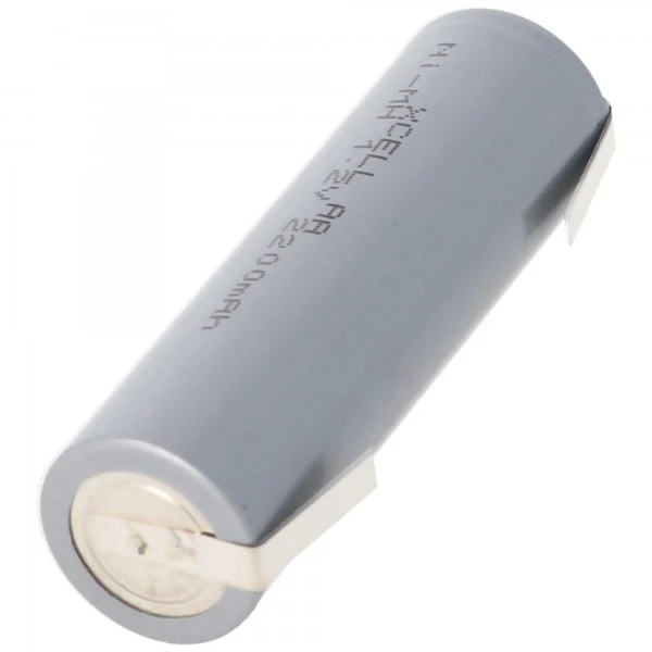 AccuCell HHR2200 Mignon AA Zelle mit Lötfahne in U-Form 2200mAh