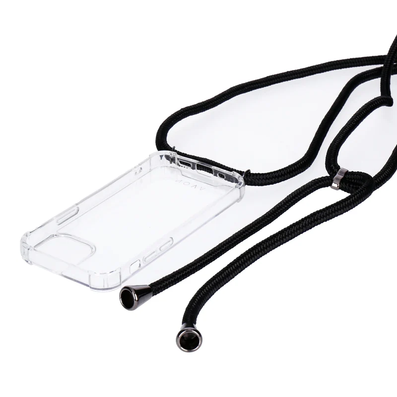 NOVA Neck Case für Apple iPhone 13 mini transparent/schwarz