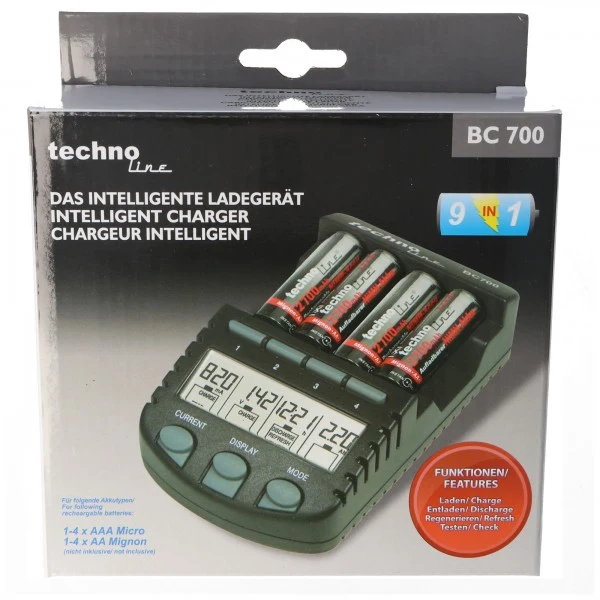 Panasonic eneloop Standard HR-3UTGA-4BP-CASE 8x Mignon AA Akkus und 1 AccuCell LCD-Ladegerät