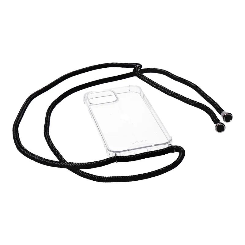 NOVA Neck Case für Apple iPhone 13 Pro Max transparent/schwarz