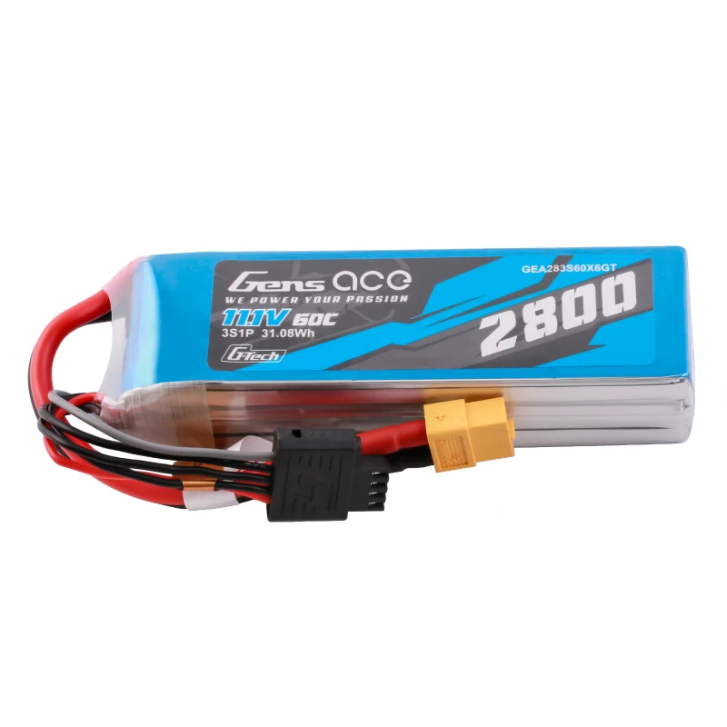 Gens ace G-Tech Soaring 2800 mAh 11,1 V 60 C 3S1P LiPo-Akku mit XT60-Stecker
