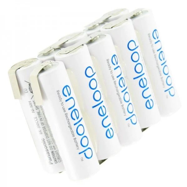 Panasonic Eneloop Standard 12V 2000mAh AkkuPack BK-3MCCE Lötfahnen