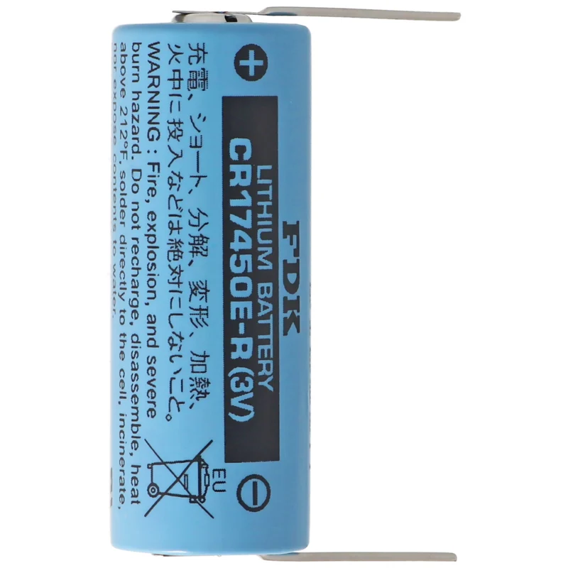 Sanyo CR17450E-R 3V 2200mAh Size A mit Lötpaddel Lithium Batterie
