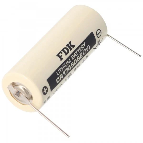 Sanyo CR17450SE 3V 2500mAh Size A mit Lötpadel Lithium Batterie