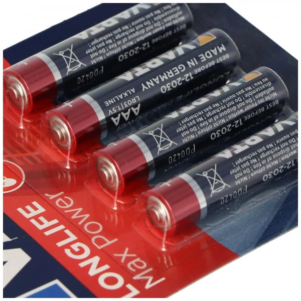 Varta Longlife Max Power 4703 Micro AAA 4er Pack