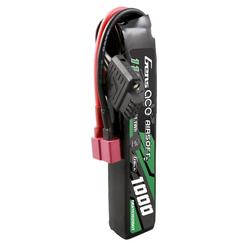 Gens ace G-Tech 25C 1000 mAh 3S1P 11,1 V Airsoft Lipo Akku mit T-Stecker