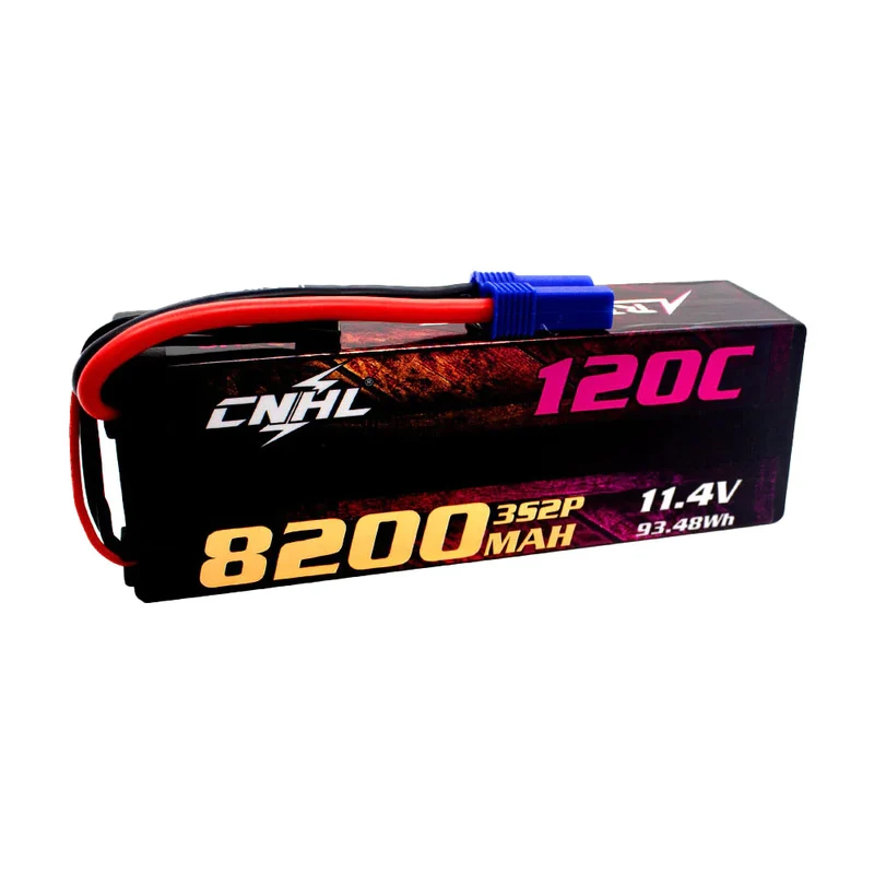 CNHL Racing Series LiHV 3S 8200mAh 11,4V 3S 120C HV Hartschalen-Lipo-Akku mit EC5-Stecker