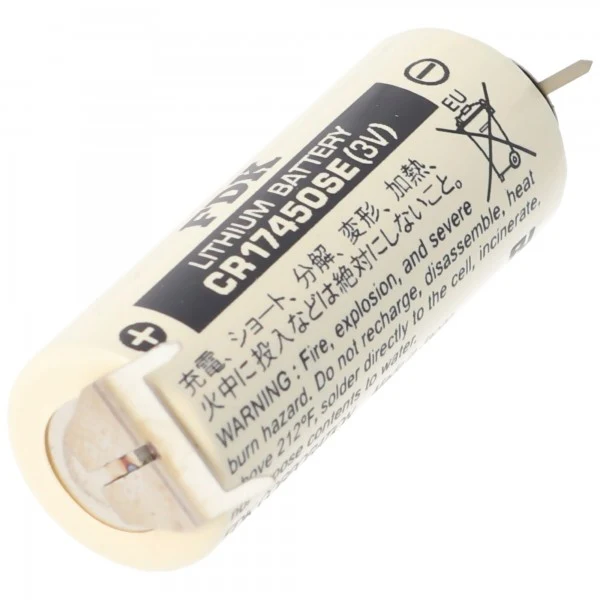 Sanyo CR17450SE 3V 2500mAh Size A 3er Print Lötfahnen Lithium Batterie