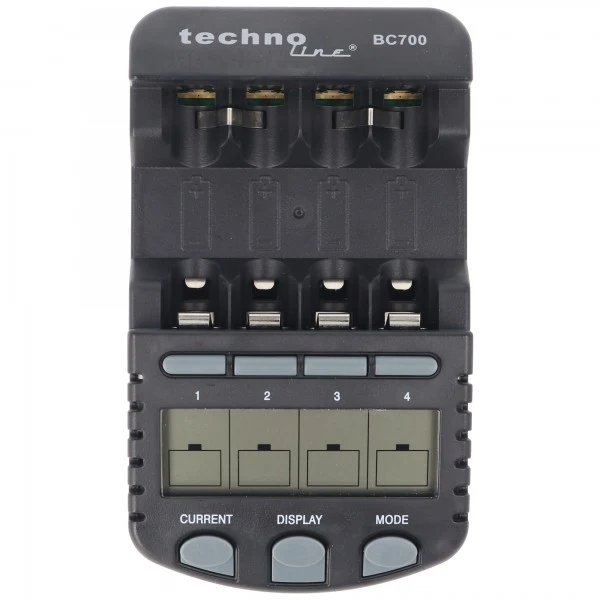 Technoline BC 700 Akku-Ladegerät schwarz mit 4x Panasonic eneloop Standard HR-4UTG und AccuCell AkkuBox AAA Micro