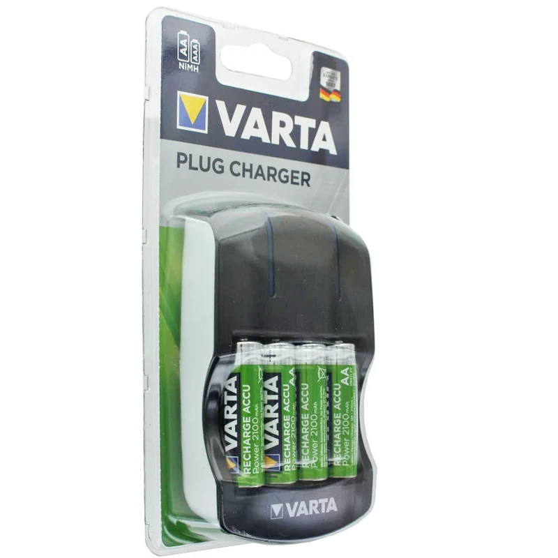 Varta Easy Energy Stecker-Ladegerät inklusive 4 Stück Mignon AA 2100mAh Akku
