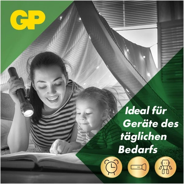 GP Batteries D Mono Batterie GP Alkaline Super 1,5V (4 Stück)