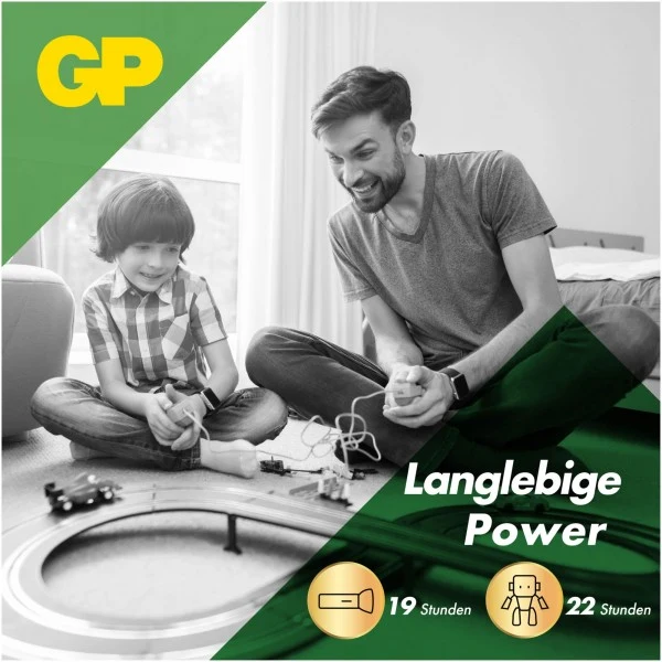 GP Batteries C Baby Batterie GP Alkaline Super 1,5V (4 Stück)
