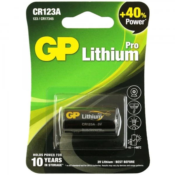GP Batteries CR123A Batterie GP Lithium Pro 3V 1500mAh