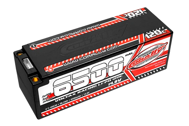 Team Corally C-49530 Voltax 120C Lipo Battery 6500Mah 14.8V Stick 4S 5Mm Bullit