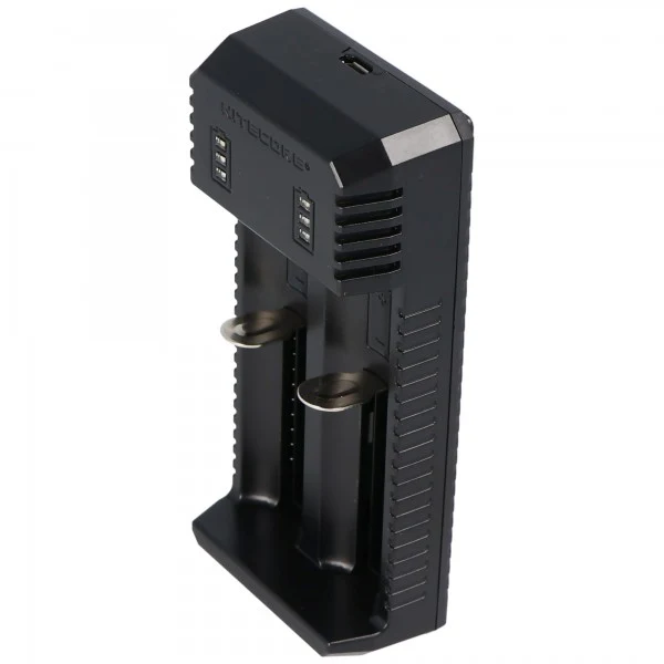 Nitecore 2fach USB-Ladegerät UI2 max. 800mAh 3 LED für 21700 max. 77-80mm