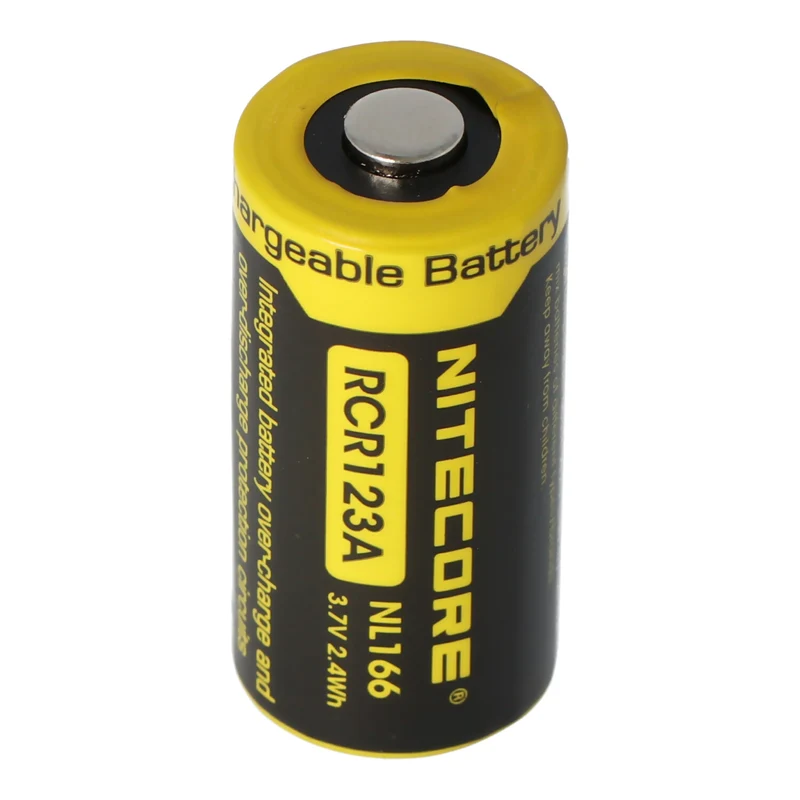 Nitecore 16340 Li-Ion Akku CR123 geschützter Li-Ionen Akku 16340 auch für Zebralight