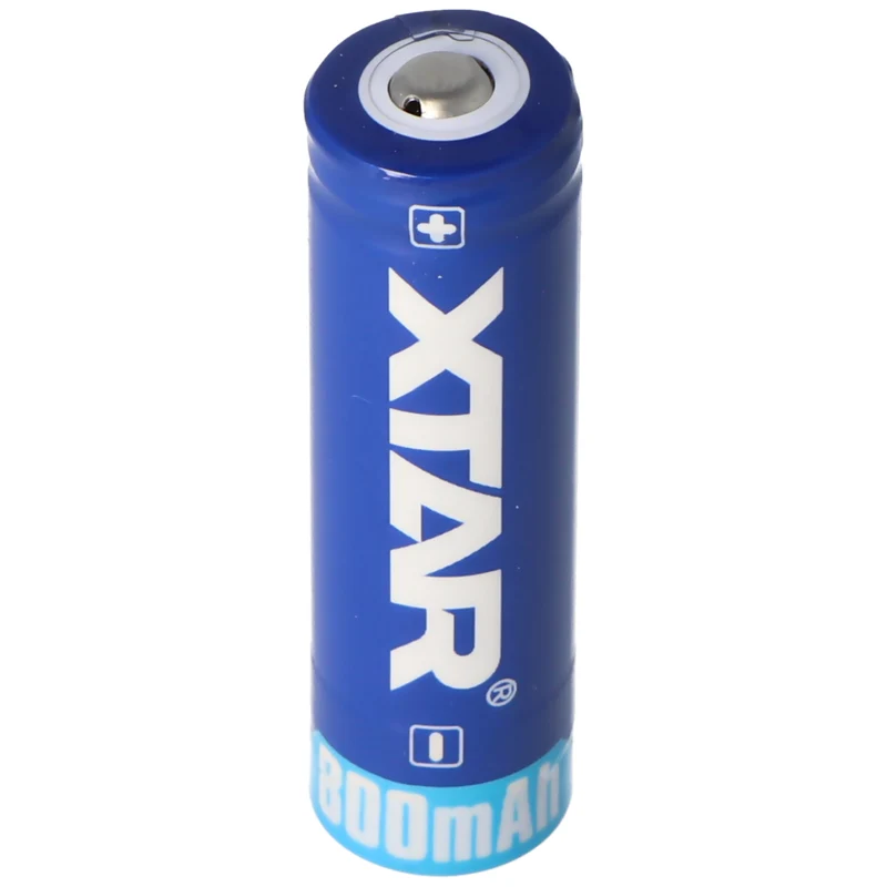 Xtar 14500 - 800 mAh 3,6 V bis 3,7 Volt geschützter Li-Ion-Akku 50,5x14,3mm