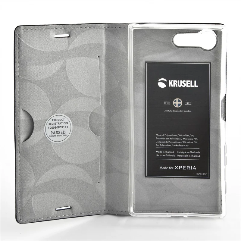 Krusell FolioCase Malmö für Sony Xperia X Compact in schwarz