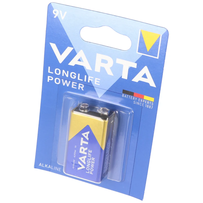 Varta 9V E-Block Batterie 4922 Longlife Power 1-er Blister 10er Packung