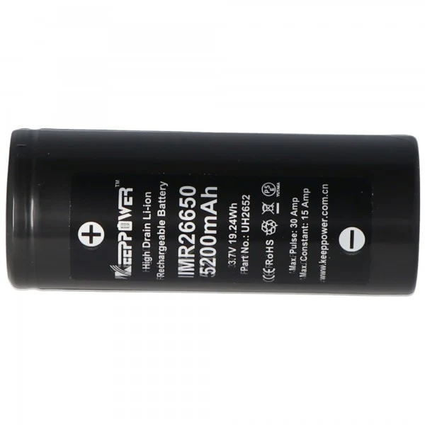 Keeppower IMR26650 3,7V 5200mAh Li-Ion Akku