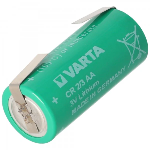 Varta CR2/3AA Lithium Batterie 6237 Lötfahne U-Form