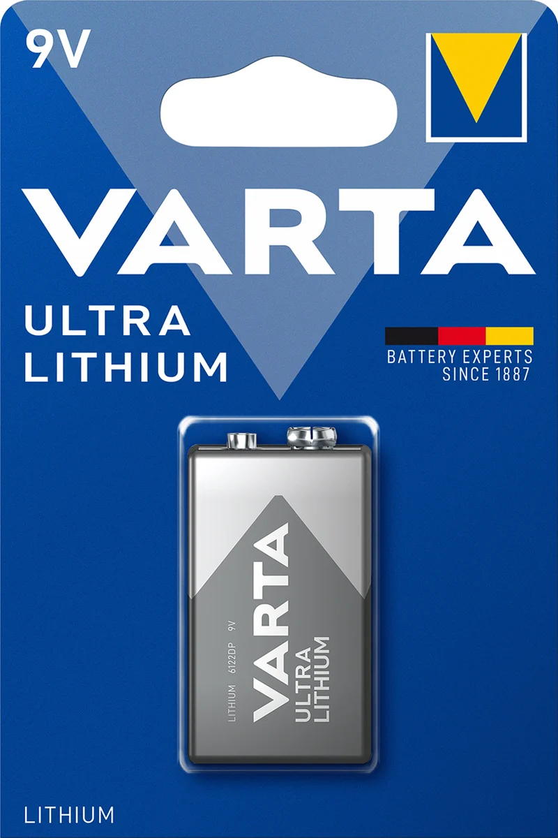 Varta (6122) Batterie Lithium 9-Volt Block