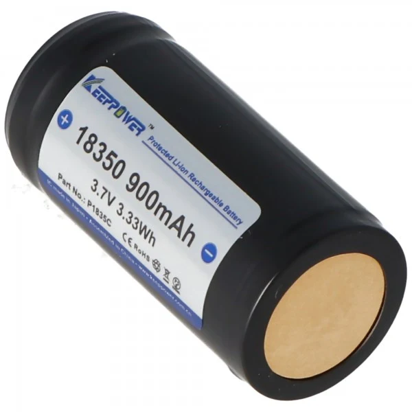 Keeppower 18350 3,7V 900mAh geschützt Li-Ion Akku