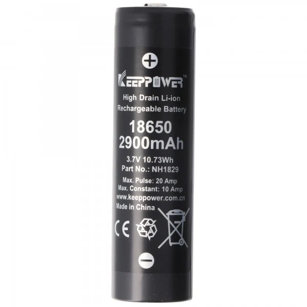 Keeppower IMR18650 3,7V 2900mAh Akku