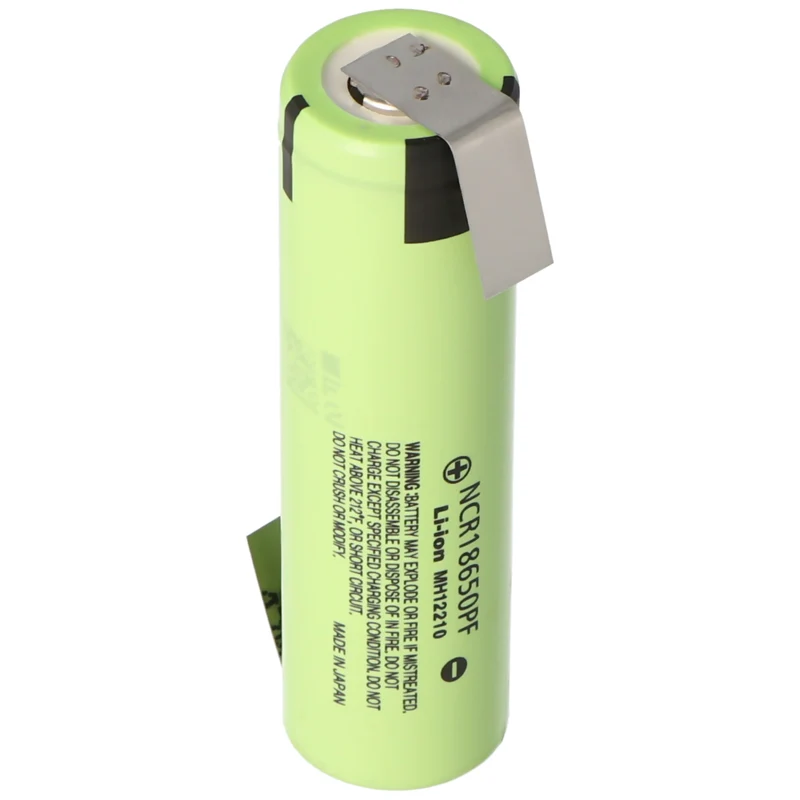 Panasonic NCR18650PF - 2900mAh, 3,7V (NCR18650PD) + Lötfahne Z