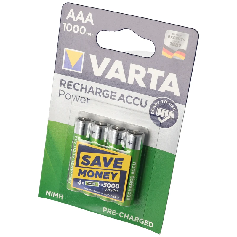 VARTA Akku AAA 1000mAh Micro LR03 4er Pack