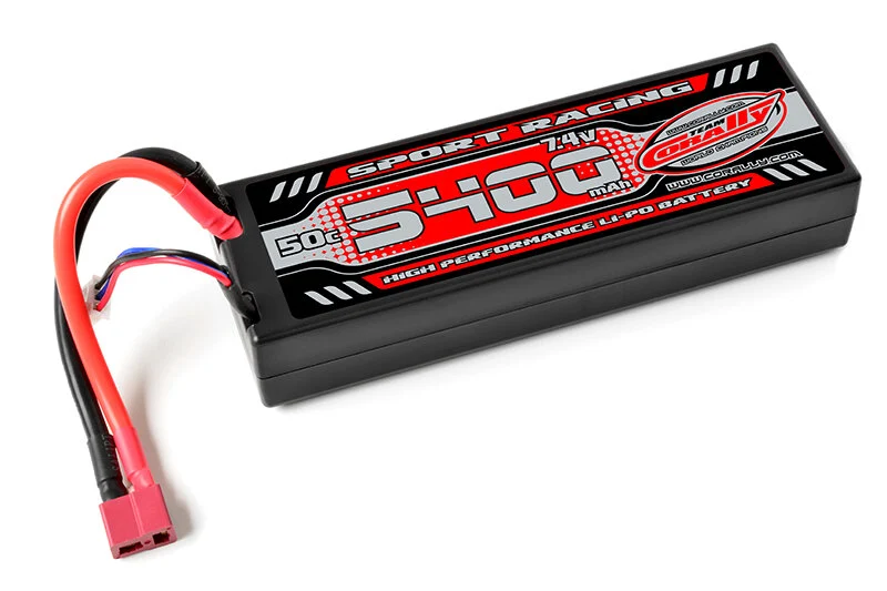 Team Corally C-49125-D Team Corally - Sport Racing 50C - 5400Mah - 2S - 7,4V - T-Plug - Hard Case