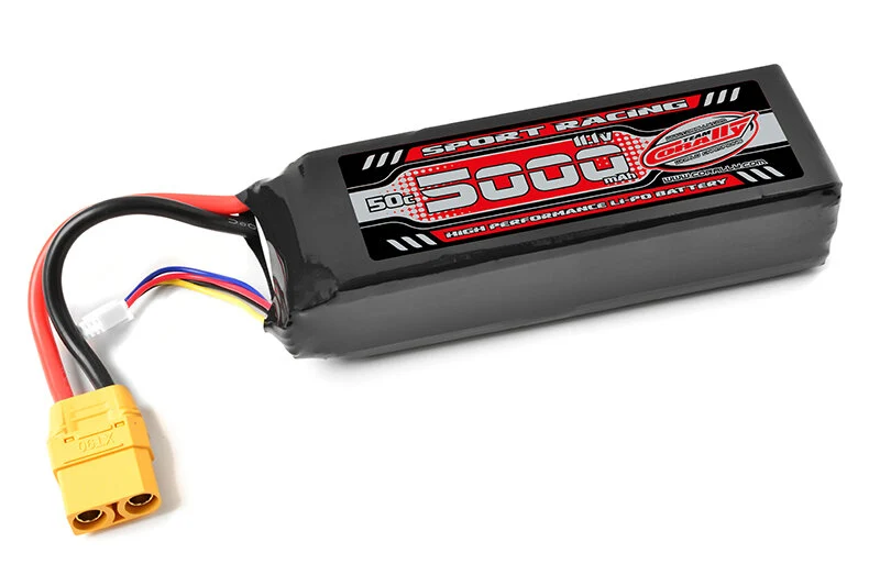 Team Corally Power Racing 3S 5000mAh 50C 11,1V XT90 Semi-Soft Case LiPo Akku