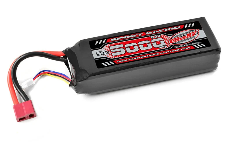 Team Corally Power Racing 3S 5000mAh 50C 11,1V T-Plug Semi-Soft Case LiPo Akku