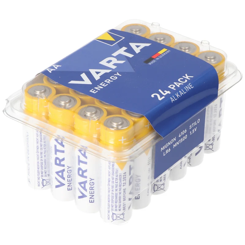 Varta Energy Batterie Alkaline Mignon AA LR06 1,5V 24er Pack