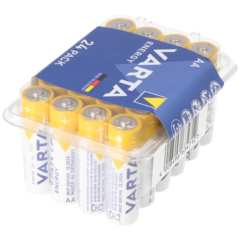 Varta Energy Batterie Alkaline Mignon AA LR06 1,5V 24er Pack