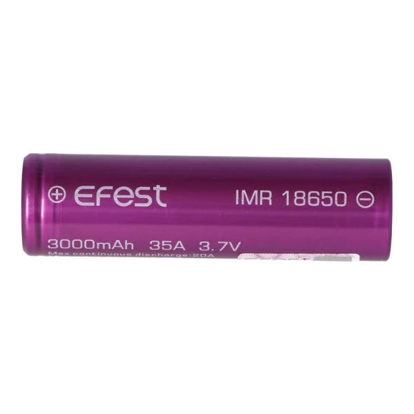 Efest Purple IMR 18650 3000mAh 3,7V (Flat Top) Li-Ion Akku