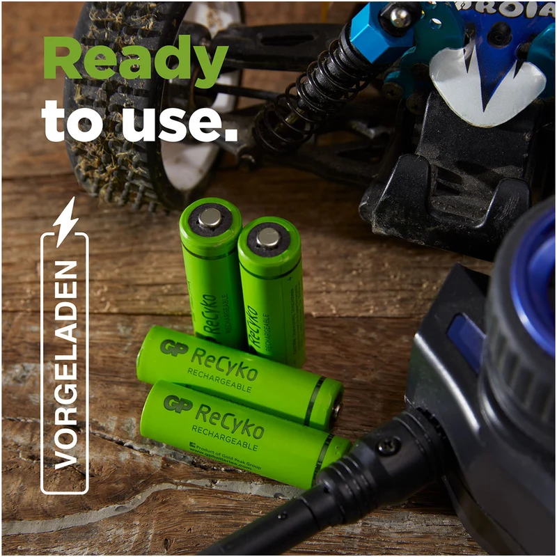 GP Batteries AA Akku GP NiMH 1,2V 2100mAh ReCyko (4 Stück)