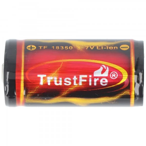 Trustfire 18350 3,7V 1200mAh geschützt Li-Ion Akku