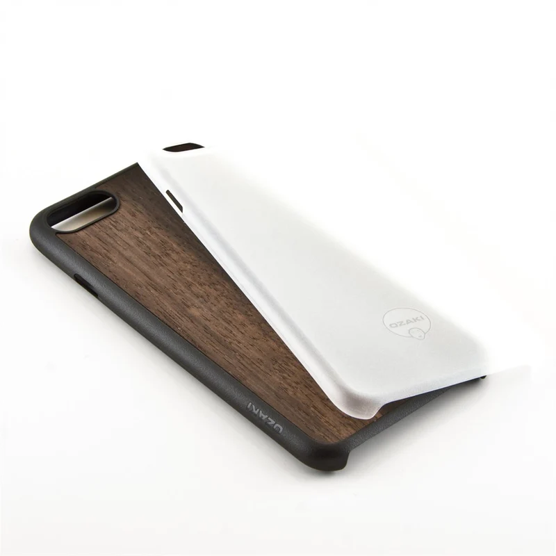 Ozaki O!Coat 0.3 2 in 1 Jelly & Wood Schutzhüllen Set für Apple iPhone 7 / 8