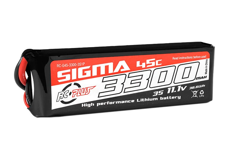 RC Plus Sigma 3S 3300mAh 3S1P 45C 11.1V XT60 LiPo Akku