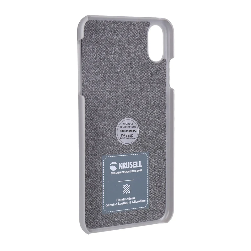 Krusell TANUM Cover mit Lederapplikaton passend für Apple iPhone XS Max