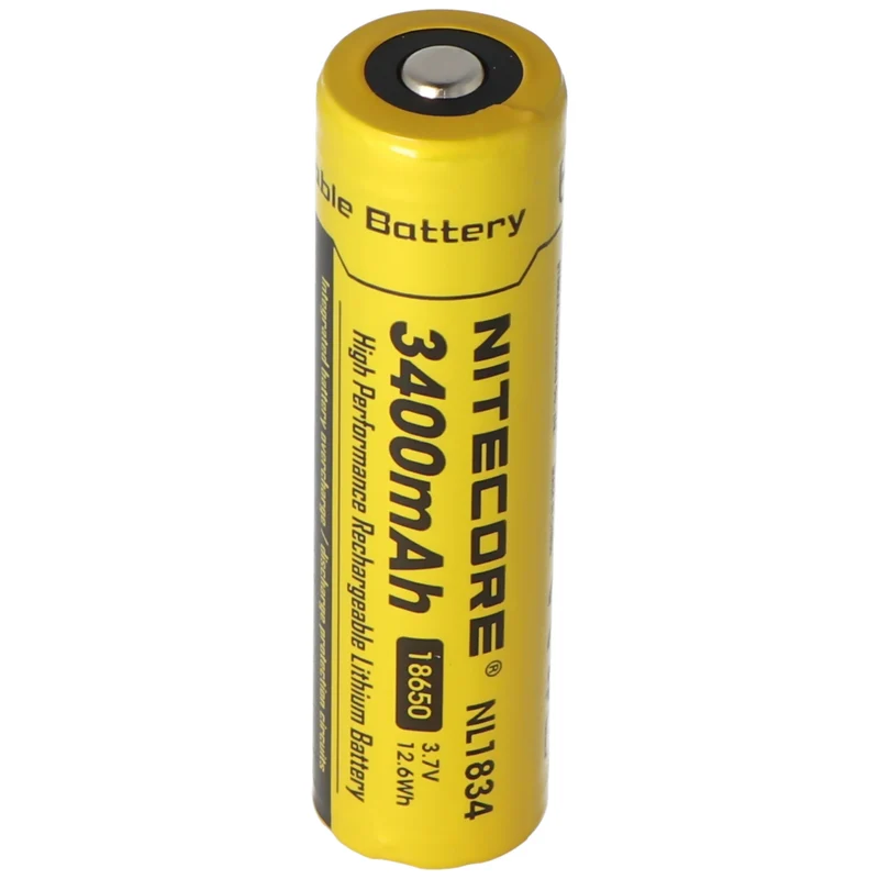 NiteCore Li-Ion-Akku 18650 - 3400mAh, 3,7V - NL189 - Abmessungen Ø 18mm x 69,14mm