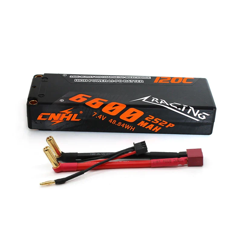 CNHL Racing Series 2S 6600mAh 7,4V 120C Hardcase T/Dean-Stecker Lipo Akku